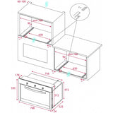 Horno de Gas Empotrable Teka HSF 824 G SS de 80 cm (31 pulgadas) en Acero Inoxidable