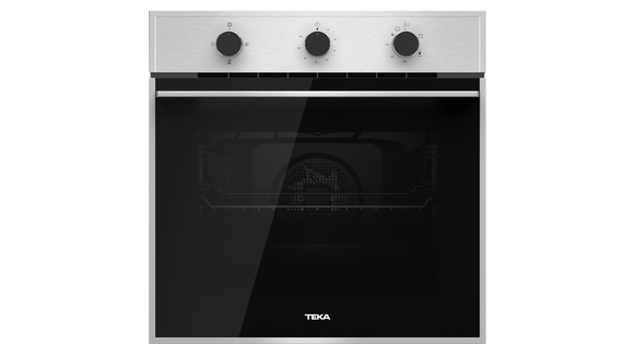 Horno de Gas Empotrable Teka HSB 750 G SS de 60 cm (24 pulgadas) en Acero Inoxidable y Cristal Negro