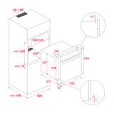 Horno de Gas Empotrable Teka HSB 750 G SS RX de 60 cm (24 pulgadas) en Acero Inoxidable y Acabado Espejo