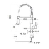 Llave Mezcladora Extraíble Teka IN 939 43 cm Extreme Glow