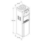 Despachador de Agua con Refrigerador Inferior Whirlpool WK5917B Negro