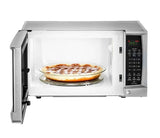 Microondas GE JES70SE de 45cm gabinete silver con panel negro de 0.7 pies cúbicos Inox
