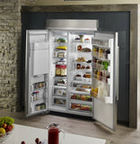 Refigerador Duplex Empotrable KitchenAid KBSD608ESS de 29.5 Pies Acero Inoxidable Antihuellas