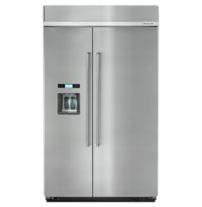 Refigerador Duplex Empotrable KitchenAid KBSD608ESS de 29.5 Pies Acero Inoxidable Antihuellas