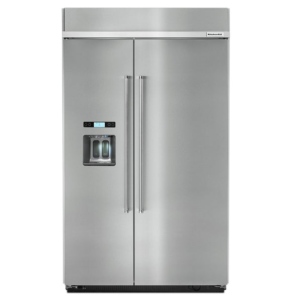 Refigerador Duplex Empotrable KitchenAid KBSD608ESS de 29.5 Pies Acero Inoxidable Antihuellas