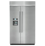 Refigerador Duplex Empotrable KitchenAid KBSD608ESS de 29.5 Pies Acero Inoxidable Antihuellas