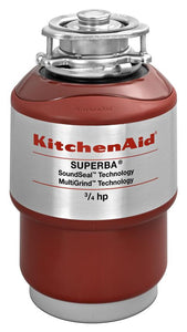 Triturador KitchenAid KCDS075T de 23 cm y Marcha En Reversa Automática con 3/4 Caballos de Fuerza