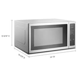 Microondas Kitchenaid KMCS3022GSS de 61 cm (24 pulgadas) y 2.2 Pies Cúbicos en Acero Inoxidable