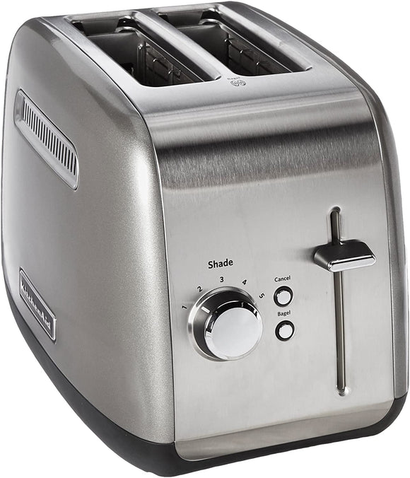 Tostador KitchenAid KMT2115CU Con Palanca De Elevación Manual Para 2 Rebanadas De Pan Color Plata