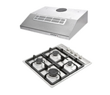 Combo Teka Pack Duetto Plus 60 Campana TMX PLUS 60 INOX y Parrilla EP 60 4G AI CI en Acero Inoxidable