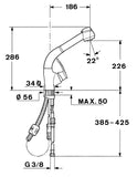 Mezcladora Monomando Extraíble Teka MC 10 PLUS 938 de 30 cm en Acabado Cromo