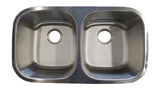 Tarja / Fregadero IHD TU2T8099 para Submontar de 82 cm (32 pulgadas) con Dos Tinas en Acero Inoxidable