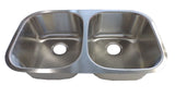 Tarja / Fregadero IHD TU2T8099 para Submontar de 82 cm (32 pulgadas) con Dos Tinas en Acero Inoxidable
