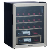 Cava Refrigerador Whirlpool WW2110S de 48 cm (18 pulgadas) para 21 Botellas en Acero Inoxidable