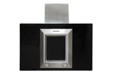 Campana de Pared IHD CH GUIZA 90 de 90 cm (36 pulgadas) con Filtros Purificadores en Acero Inoxidable y Cristal Negro