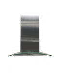 Campana de Pared IHD CH MILAN 60 de 60 cm (24 pulgadas) con Filtros Purificadores en Acero Inoxidable y Cristal Curvo