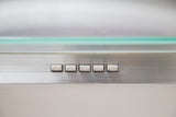 Campana de Pared IHD CH MILAN 60 de 60 cm (24 pulgadas) con Filtros Purificadores en Acero Inoxidable y Cristal Curvo