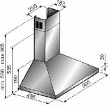 Campana de Pared IHD CH TULUM 90 de 90 cm (36 pulgadas) con Filtros Purificadores en Acero Inoxidable
