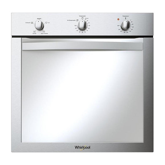 Horno Eléctrico Empotrable Whirlpool WOE120S de 60 cm (24 pulgadas) en Acero Inoxidable con Acabado Espejo