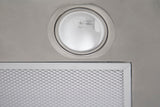 Campana de Isla IHD ISOLA MIAMI 90 de 90 cm (36 pulgadas) con Filtros Purificadores y Cristal Plano en Acero Inoxidable