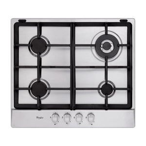 Parrilla de Gas Empotrable Whirlpool WP2450S de 60 cm (24 pulgadas) con 4 Quemadores en Acero Inoxidable