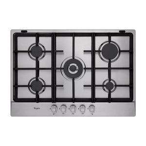 Parrilla de Gas Empotrable Whirlpool WP3050S de 75 cm (30 pulgadas) con 5 Quemadores en Acero Inoxidable