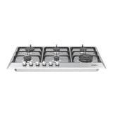 Parrilla de Gas Empotrable Whirlpool WP3650S de 86 cm (33 pulgadas) con 6 Quemadores en Acero Inoxidable