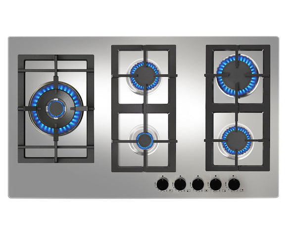 Parrilla Empotrable de Gas Teka EFX 90.1 5G AI AL DR CI LEFT de 86 cm (33 pulgadas) en Acero Inoxidable