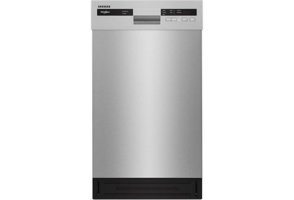 Lavavajillas Emportable Whirlpool WDF518SAHM de 45 cm (18 pulgadas) con 8 Servicios en Acero Inoxidable