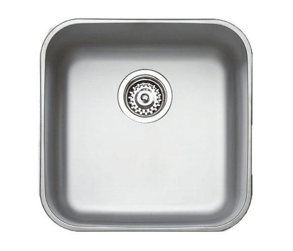 Tarja / Fregadero Teka BASICO 400 1C para Submontar de 44 cm (17 pulgadas) con Una Tina en Acero Inoxidable